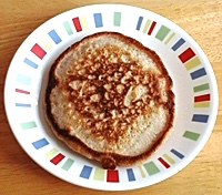Pancake on small platter